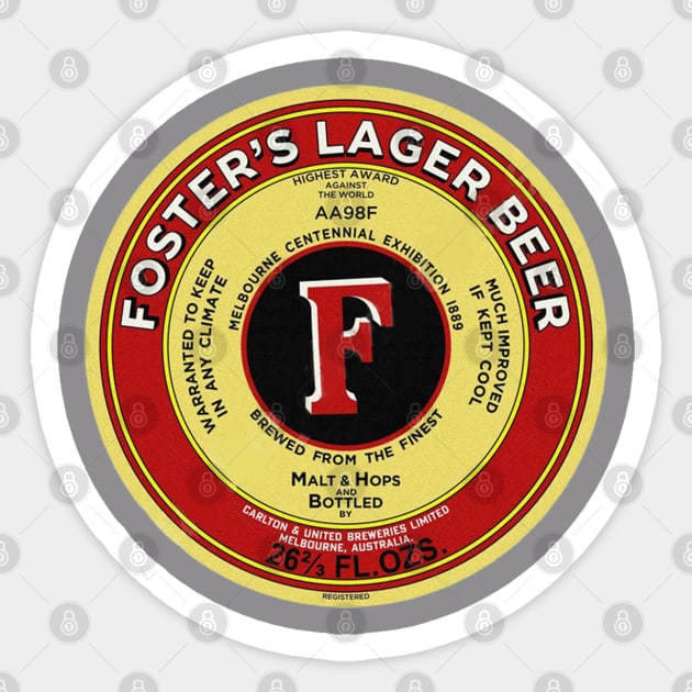 Aussie  Lager  , Logo,  Aussie beer Sticker by CS77